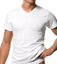 Cotton Short Sleeve V-Neck T-Shirt 3-Pack